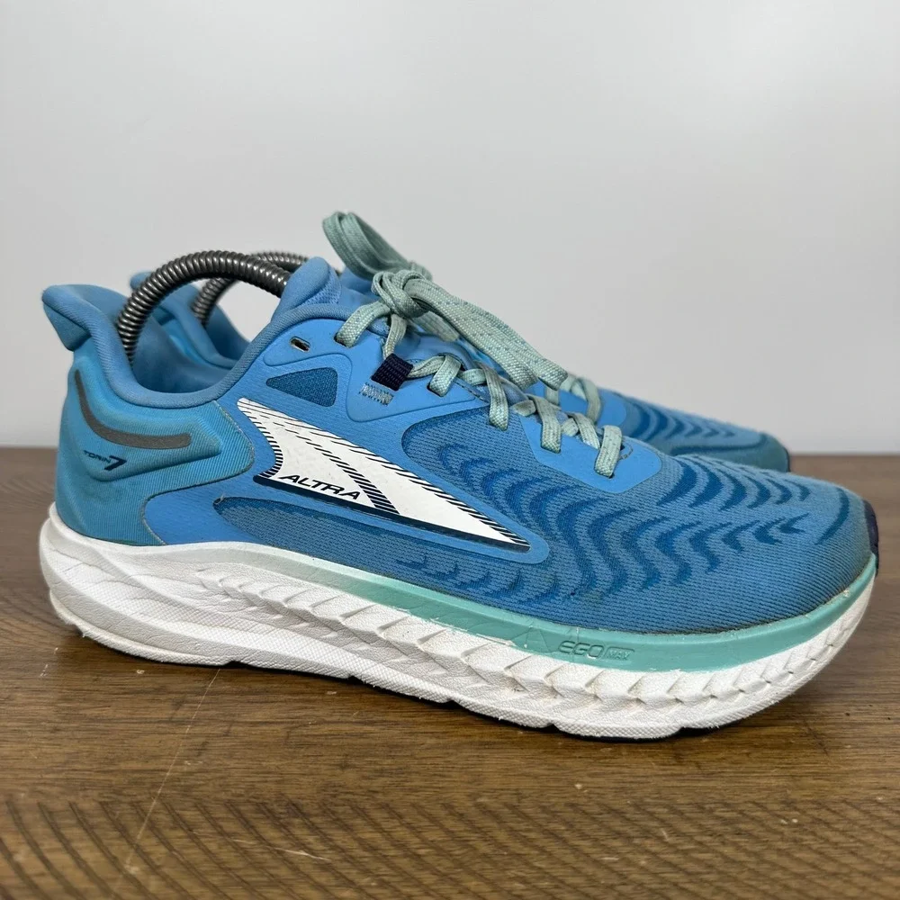Altra Running Shoes Womens 9 Blue Torin 7 Road Cushion Athletic Running Sneakers